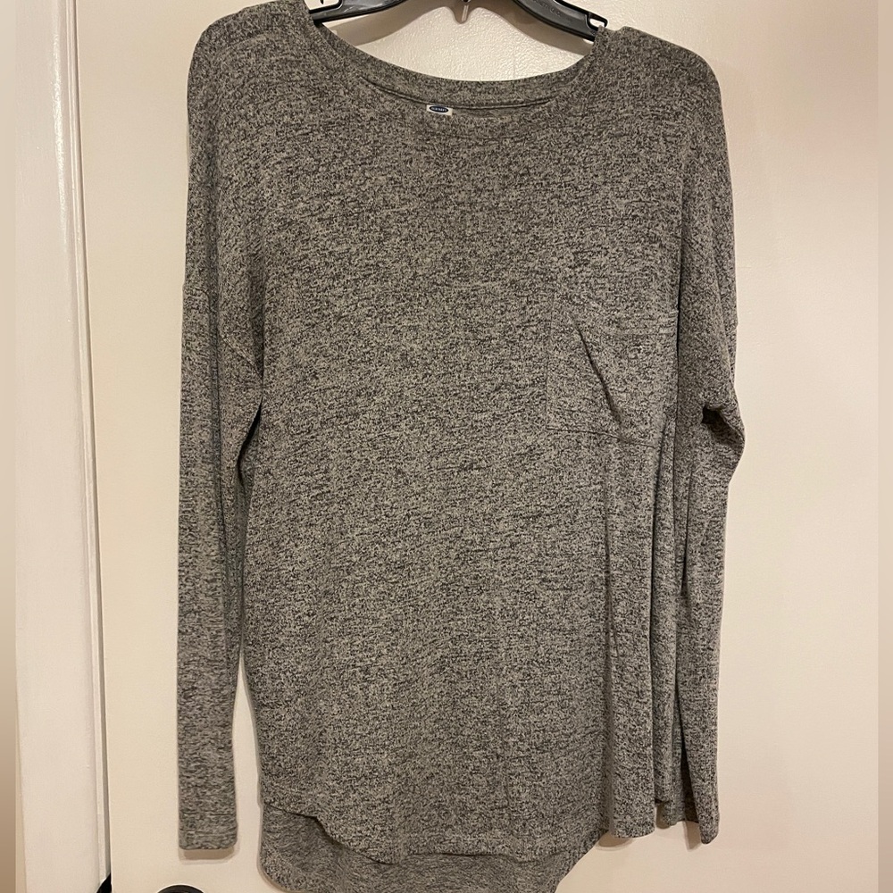 Gray Knit Long Sleeve